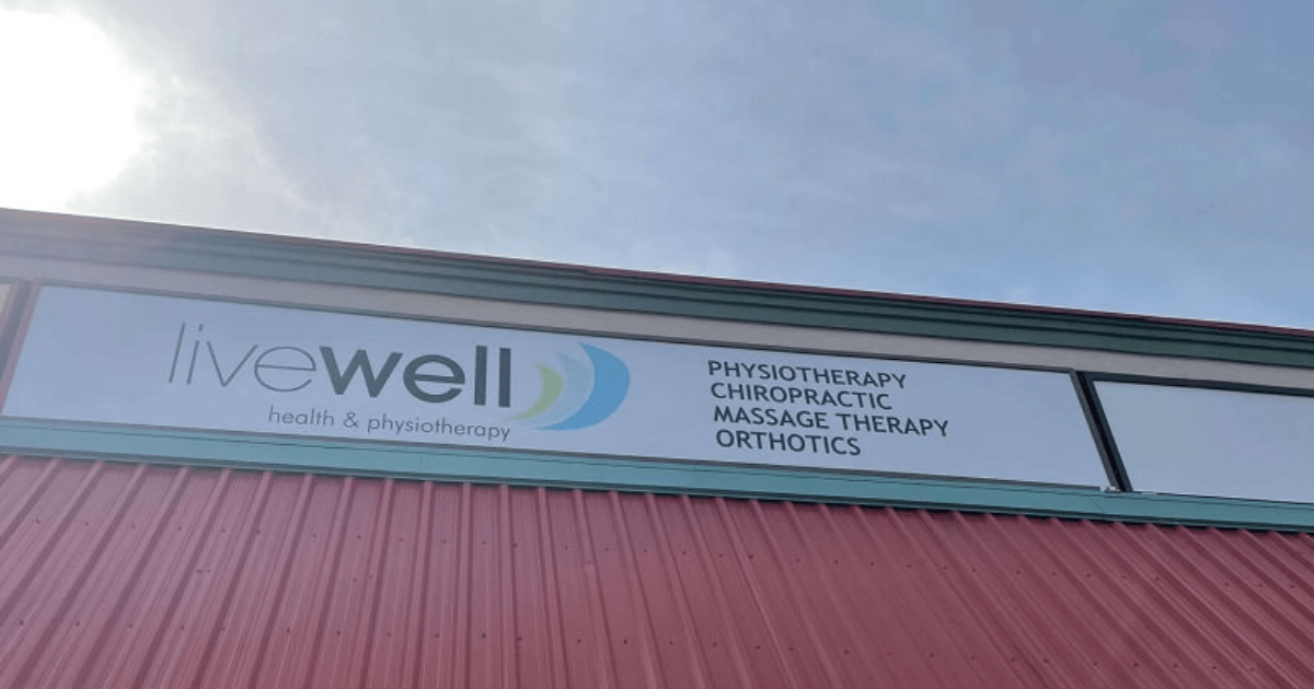 LiveWell Driftwood Storefront Sign