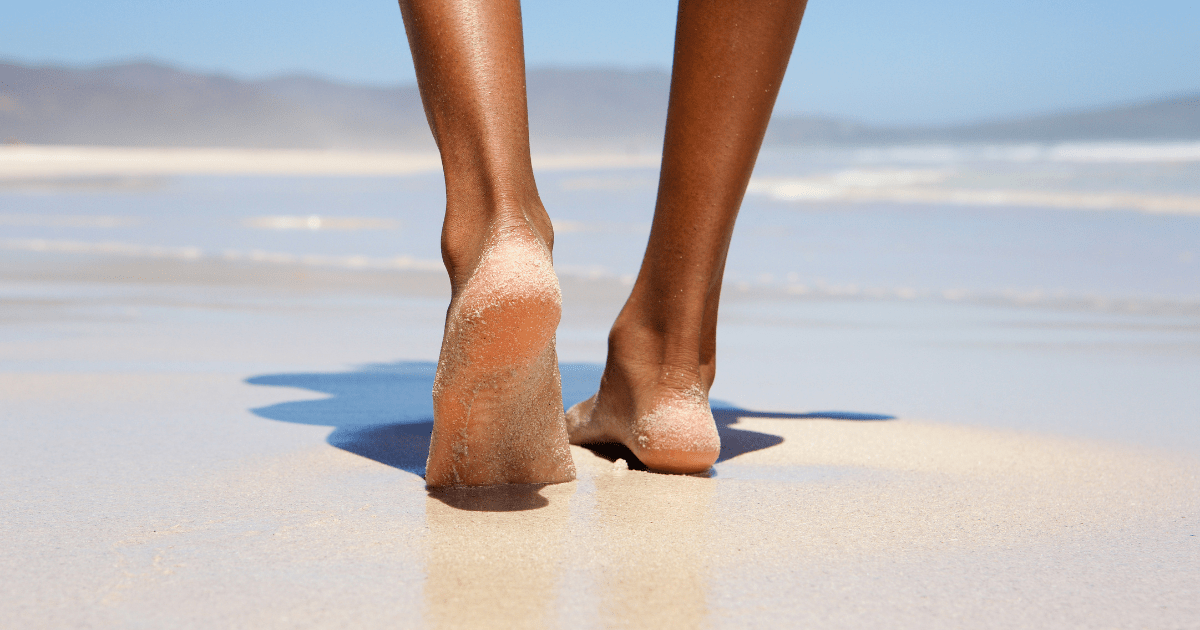 Barefoot on sand