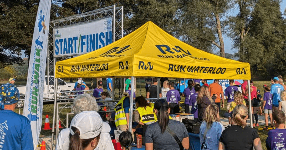 Kitchener Kids With Cancer Run & Walk Start/Finish Line