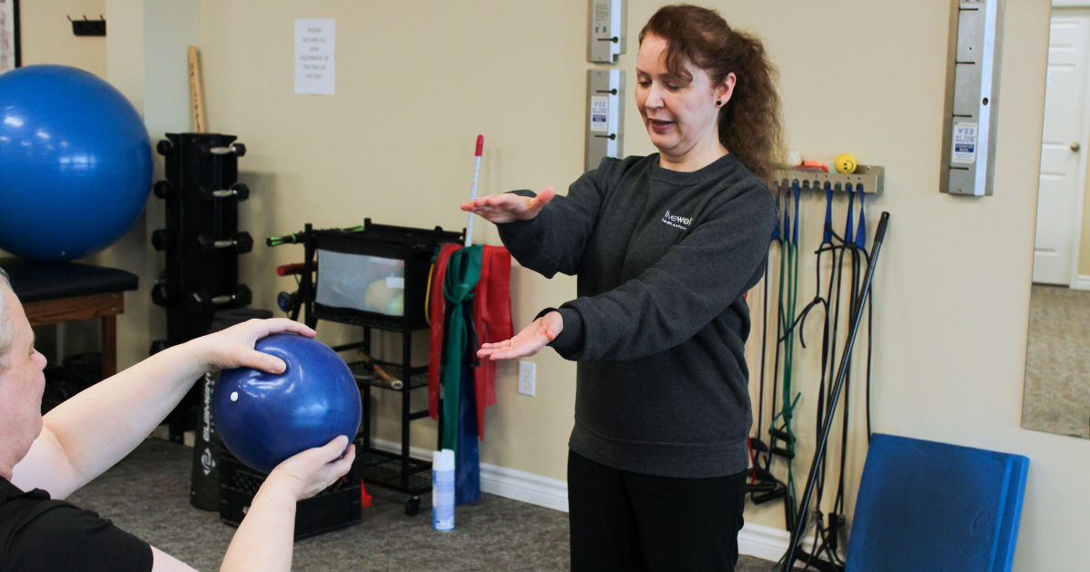 Physiotherapy with Farnaz: Exercises with Ball