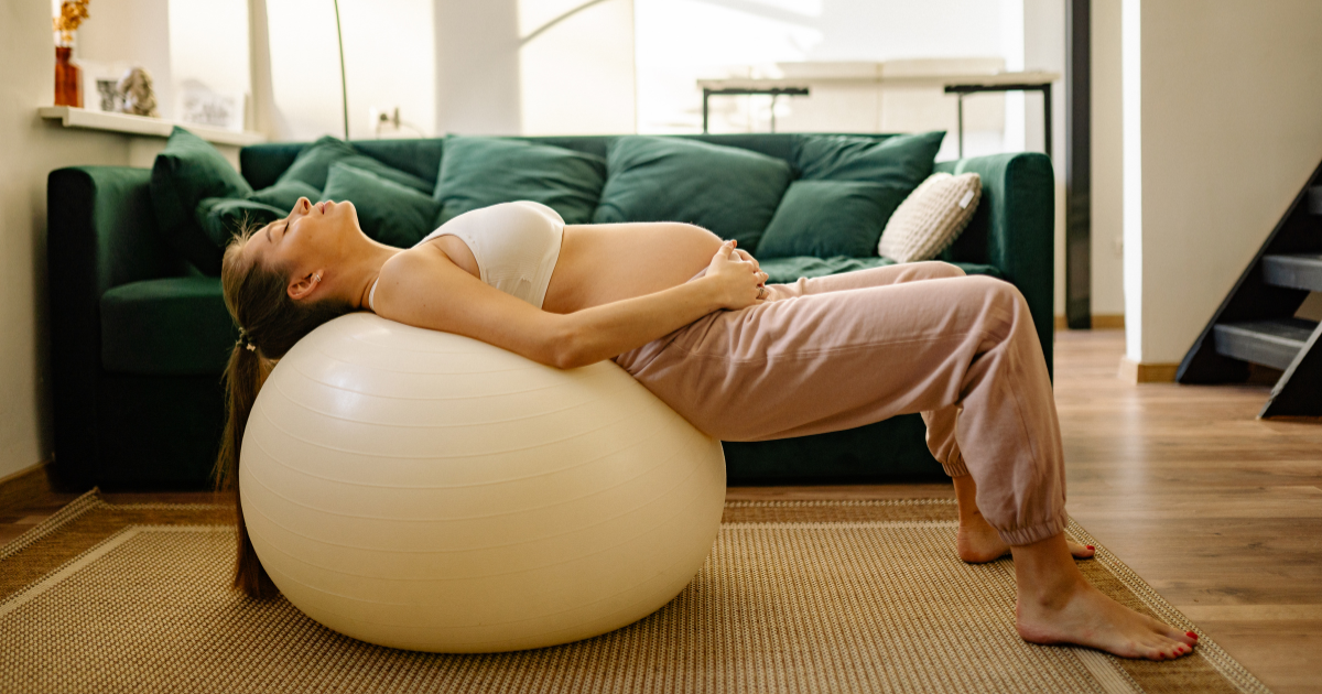 Pregnancy Health on Exercise Ball
