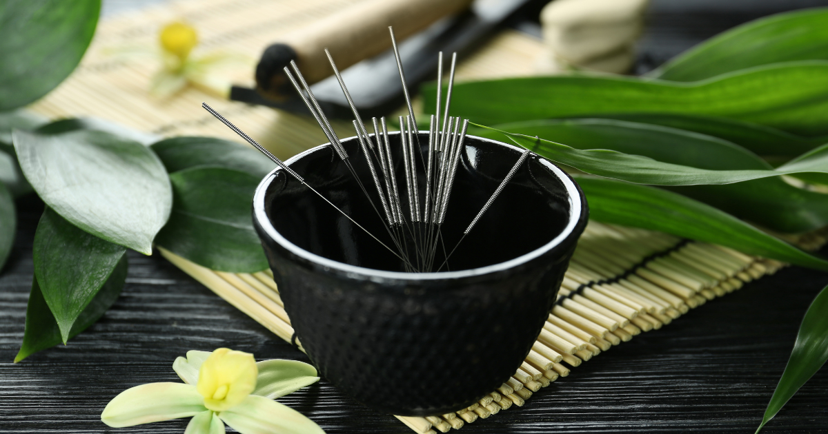 Acupuncture Needles in a Container